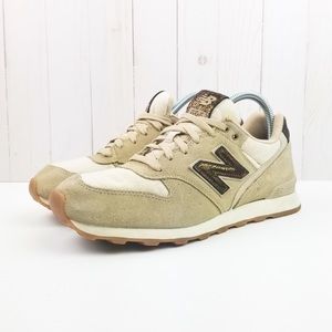 New Balance Women’s 696 Tan Sparkle Shoes Size 8.5